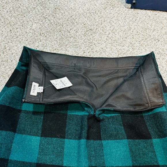 NWT J.Crew Wool Blend A-Line Mini Skirt Size 14 - Picture 2 of 9